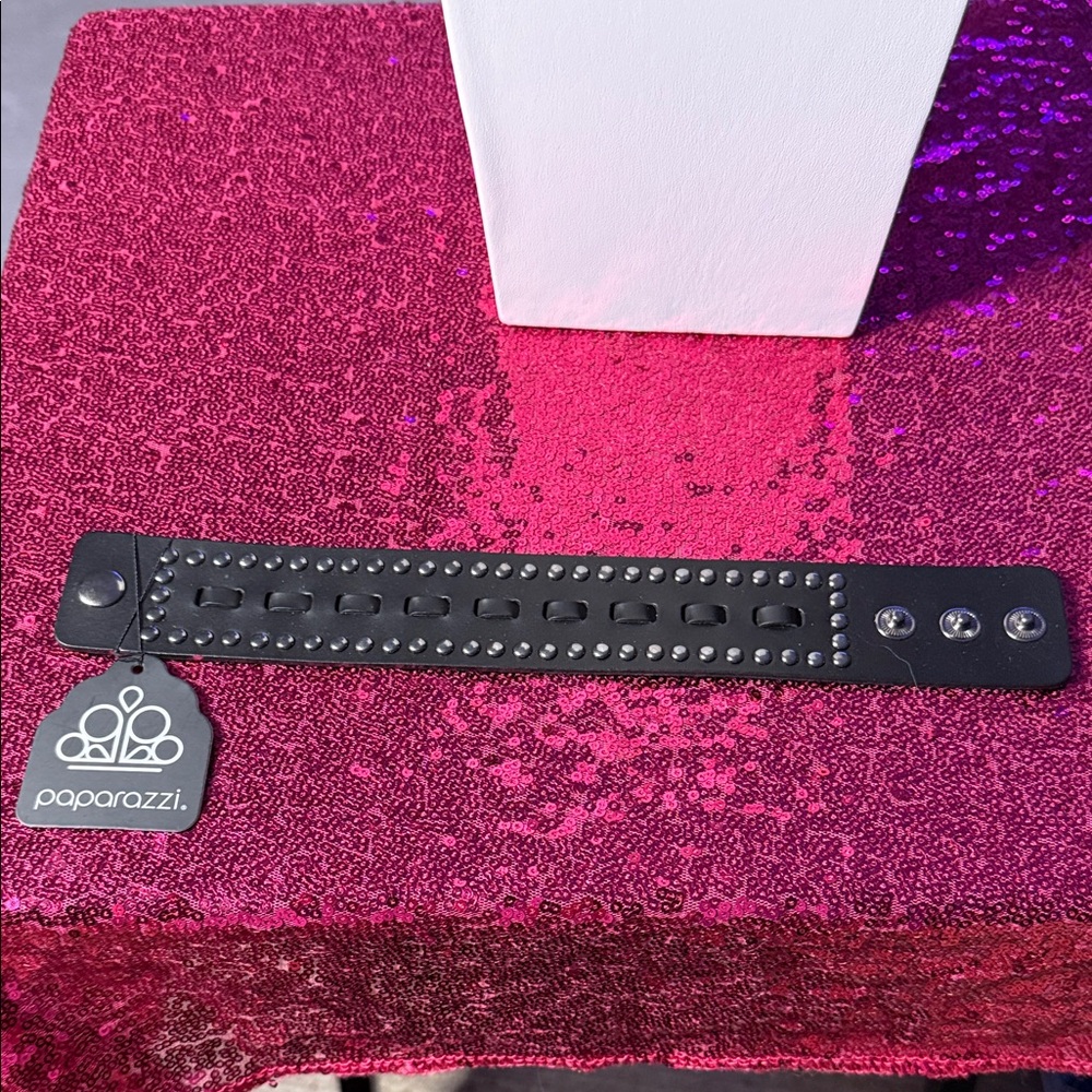 Paparazzi Black Studded Belt